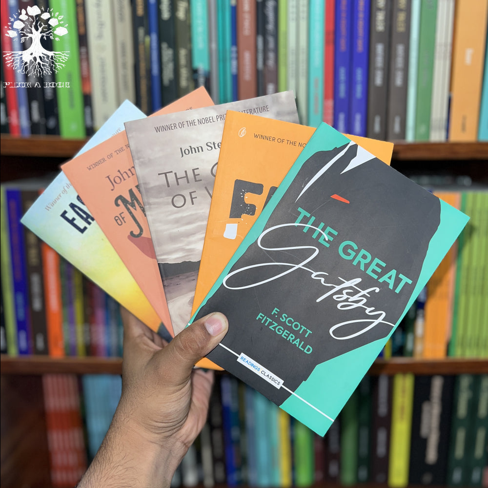 LITERARY FICTION BEST SELLING 10 BOOKS (Odyssey, The Iliad, Mrs Dalloway, Picture of Dorian Grey, Siddhartha, Great Gatsby, The Fall, East of Eden, Grapes of Wrath, Of Mice and Men)