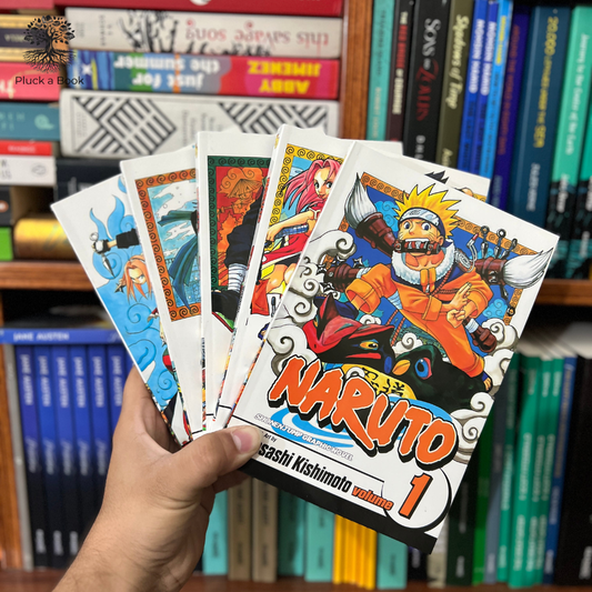 MASASHI KISHIMOTO 5 Books Collection ( NARUTO Vol.1, NARUTO Vol.2, NARUTO Vol.3, NARUTO Vol.4, NARUTO Vol.5)