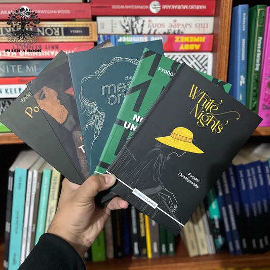 FYODOR DOSTOYEVSKY 5 Books Collection (White Nights, Notes From Underground, Meek one, The Eternal Husband, Poor Folk)