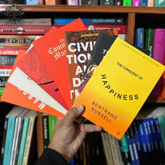 BEST SELLING PHILOSOPHY 7 Books Collection (The Conquest of Happiness, The Art of War, Civilization and Its Discontents, The Art of Rhetoric, The Prince, Communist Manifesto, Meditations)