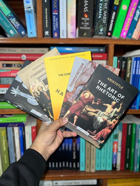 PHILOSOPHY TOP SELLING 10 Books (The prince, Art of rhetoic, Communist manifesto, Birth of tragedy, Common sense, Republic, Meditations, On the genealogy, Beyond good and evil, Conquest of happiness)